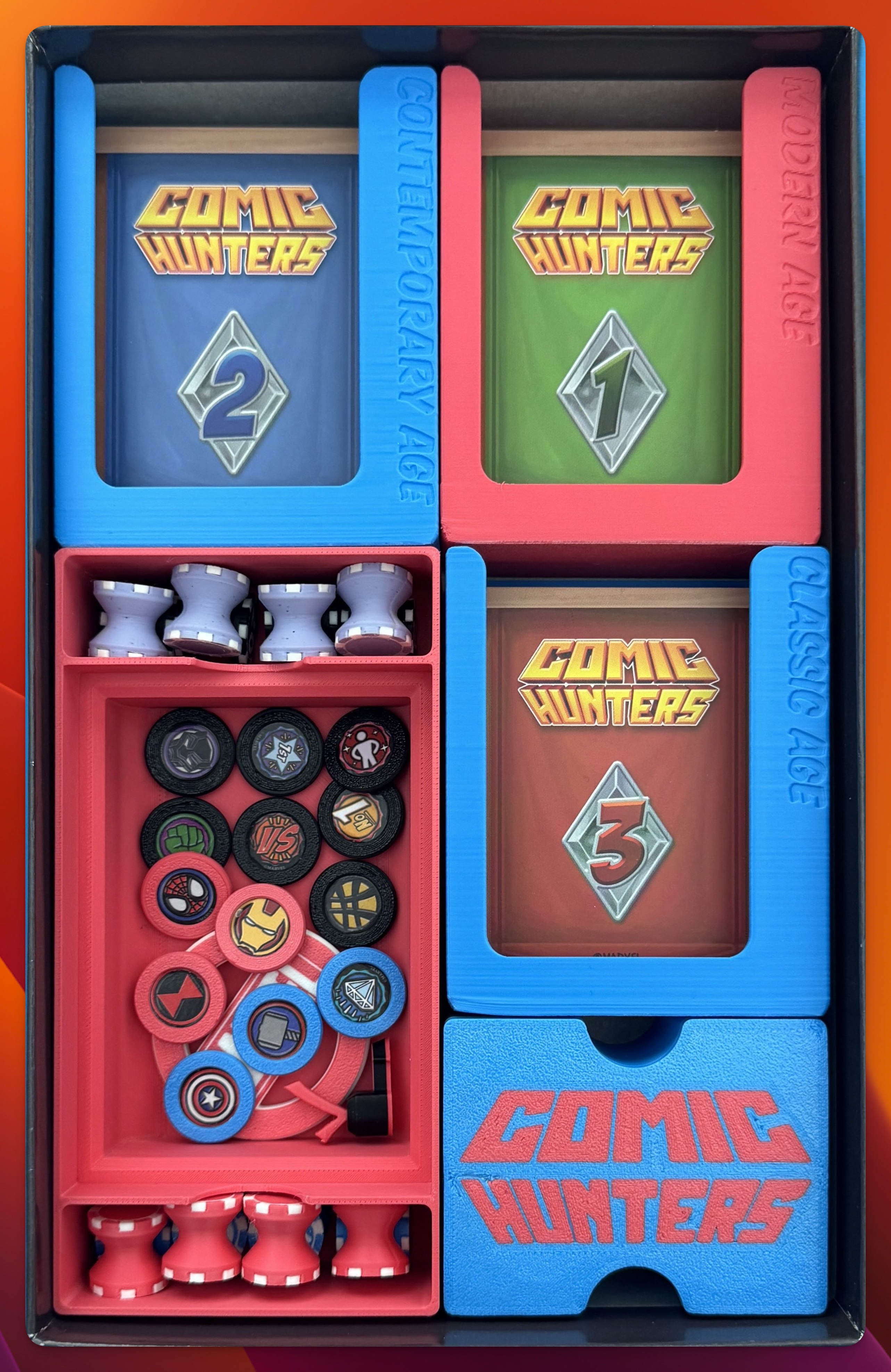 Comic Hunter Board Game Insert (AMS-Multi Colored) — miniatura 2
