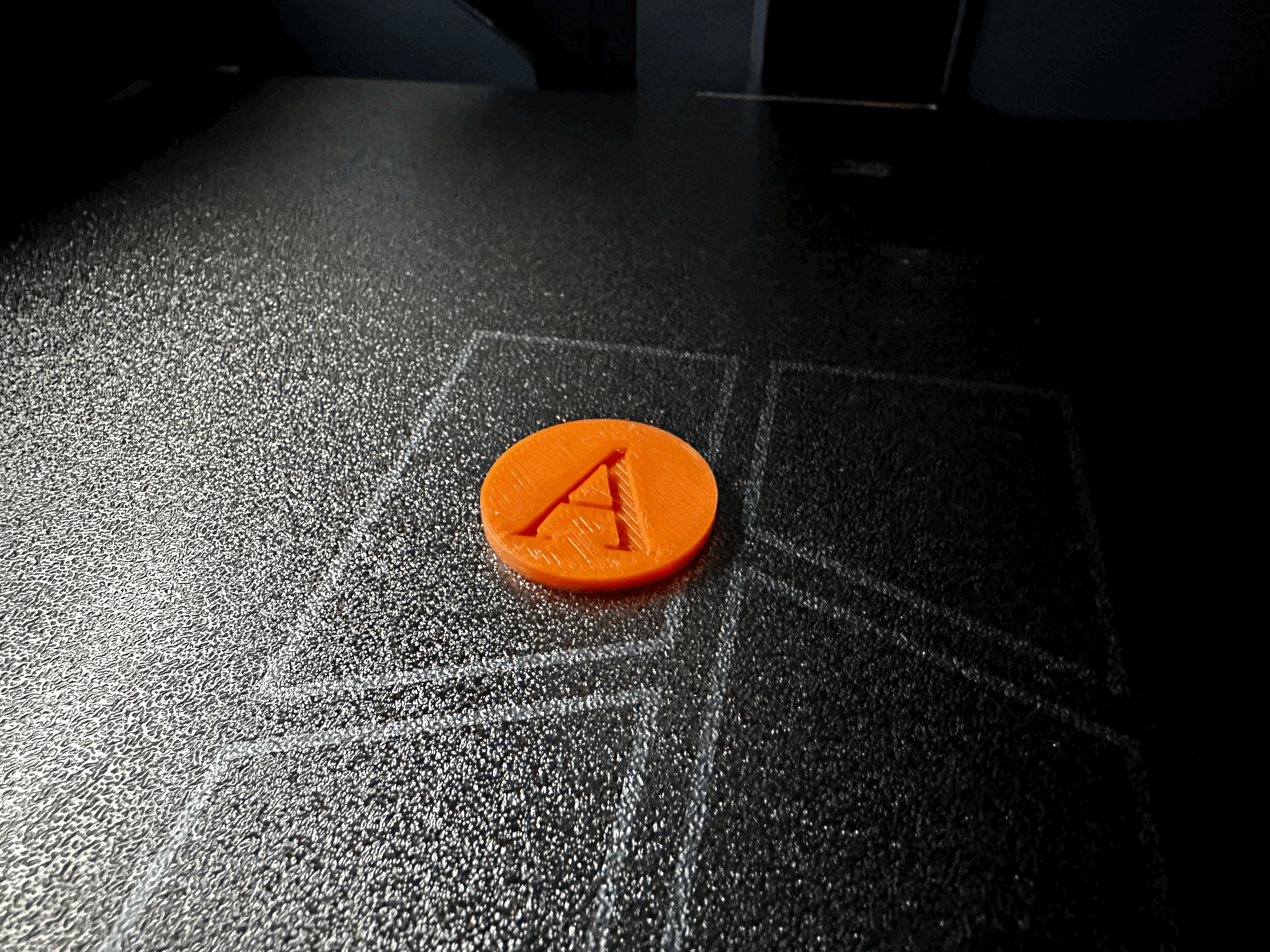 Einkaufswagenchip mit dem Buchstaben "A"