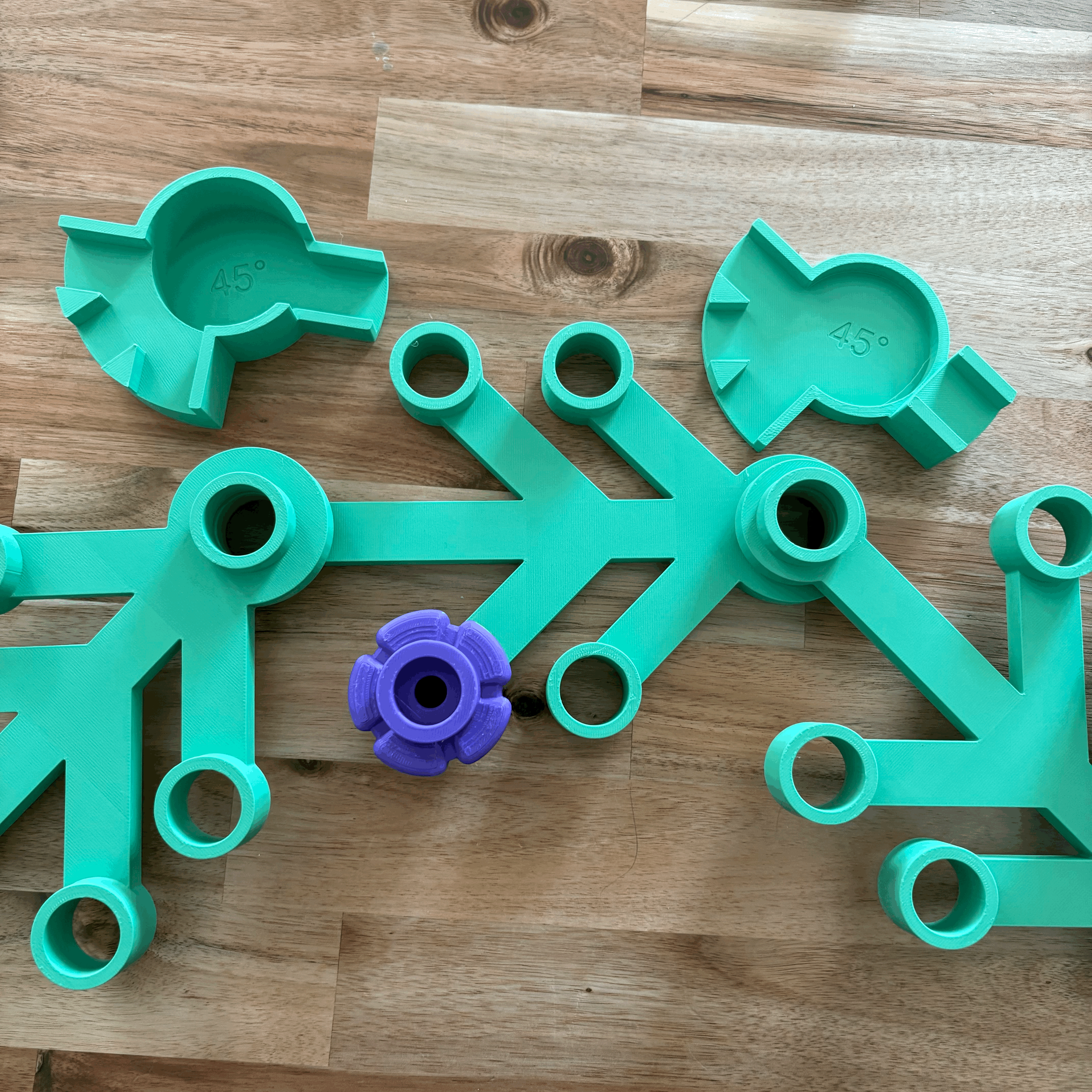 Lego Wreath Jig/Support for 8 branches