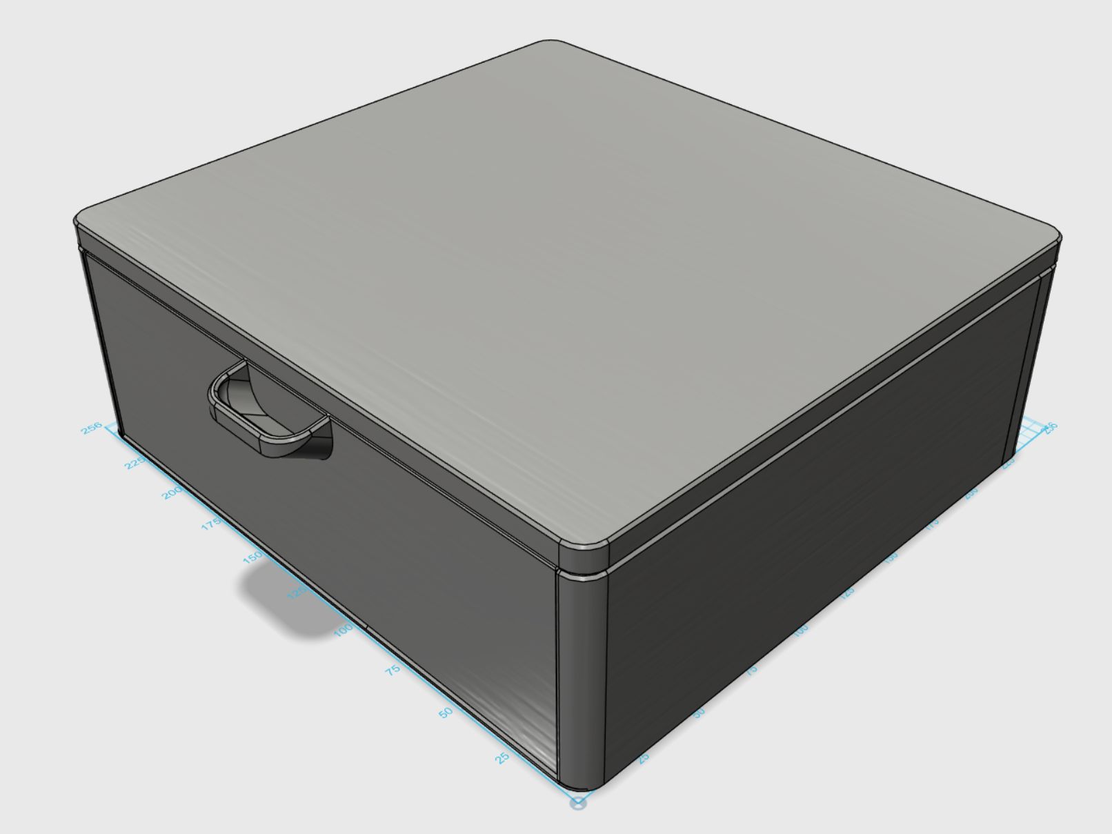 Modular Gridfinity Drawer 5x5x10U (one piece)