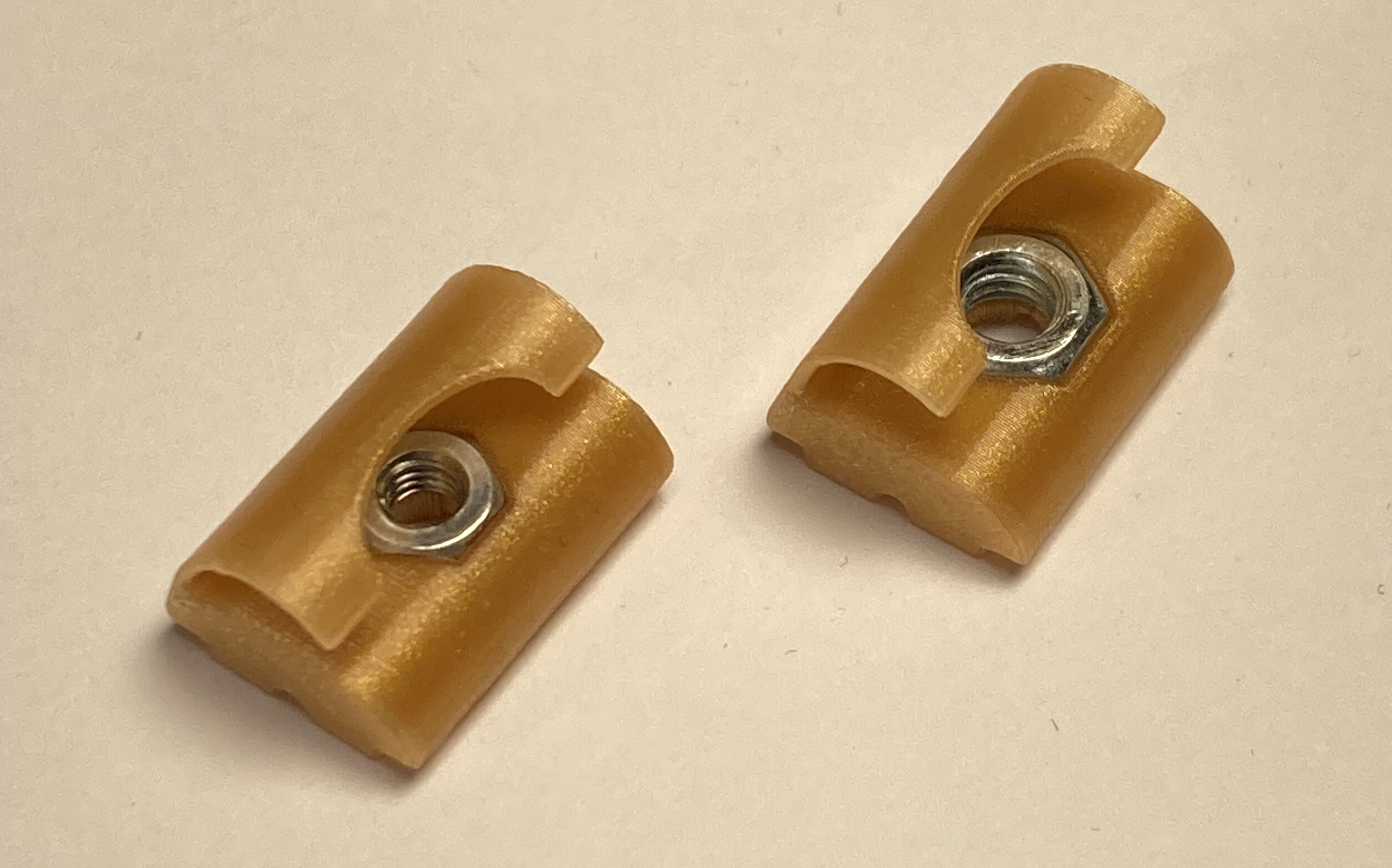 M3nEs alternative SPRING LEAF NUTS (M3,M4) used on PRUSA printers