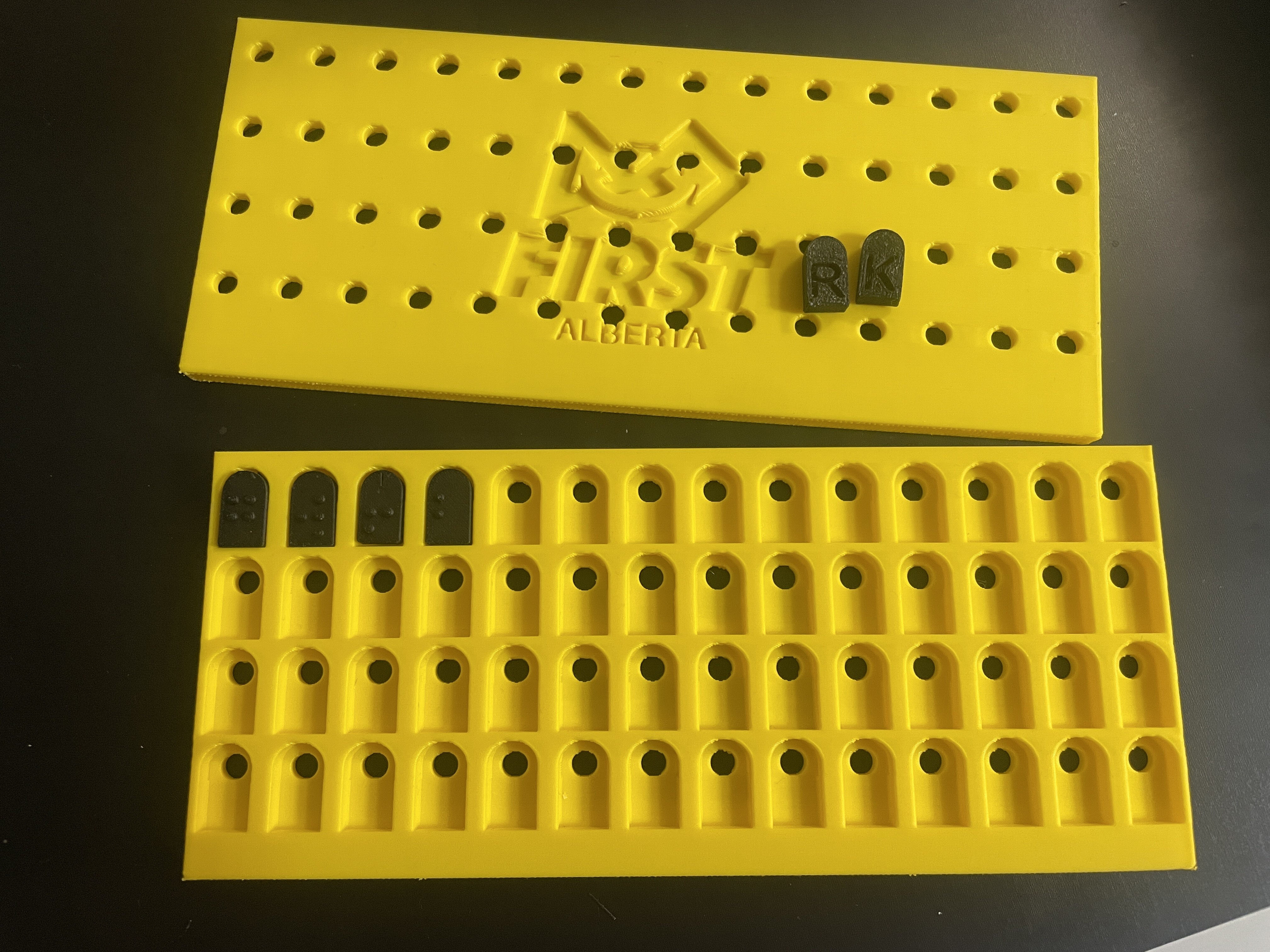 Braille Letter Training Blocks