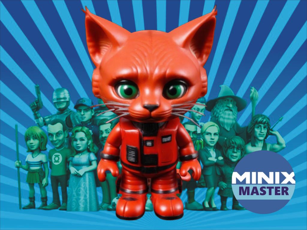 space cat minix figure