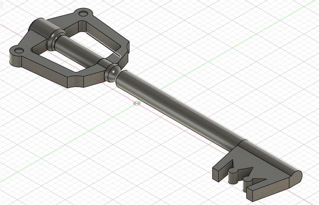 Miniatura 6 do modelo 3D Keyblade Keychain