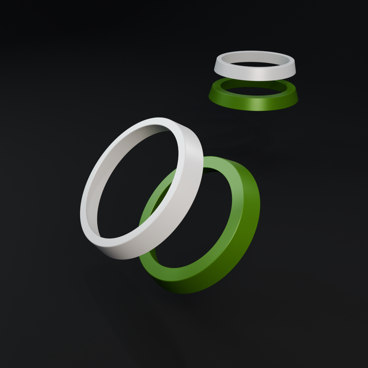 Adapter rings for bases (25 mm to 28, 32 or 40 mm)
