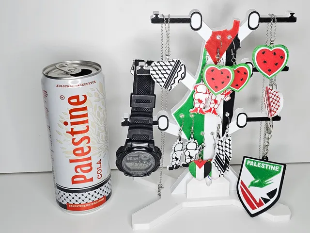 Jewelry organizer Palestine theme