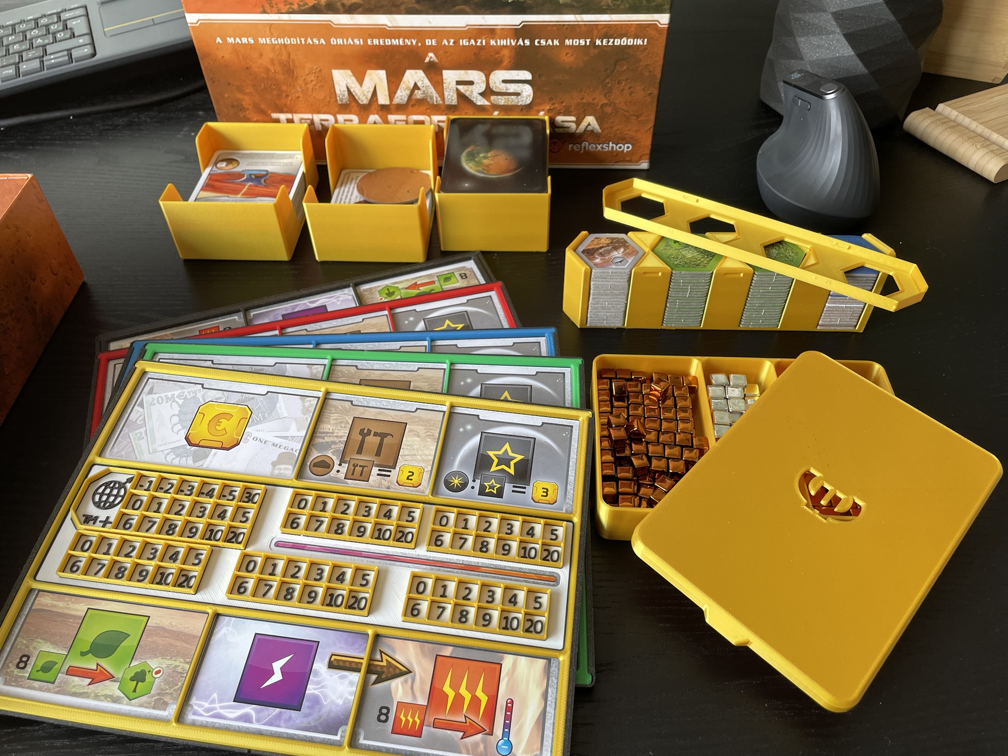 Mars Terraforming  Accesories +No Slip Player Board