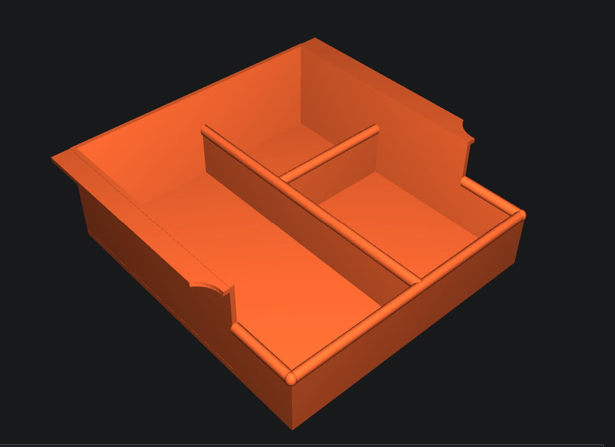 MG ZS center console storage container