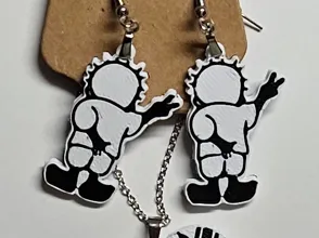 Handala themed jewelry set