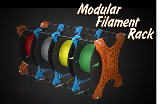 Filament Spool Rack - Stackable - Glueless by ihateu3, Download free STL  model