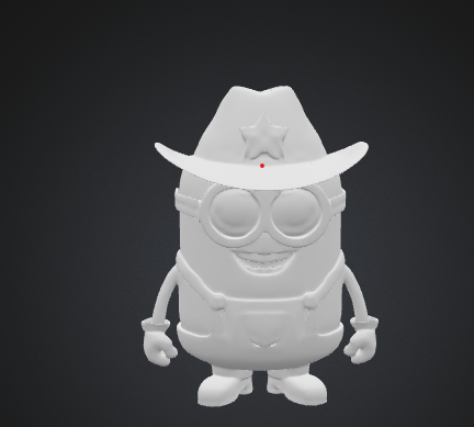 Minion with cowboy hat