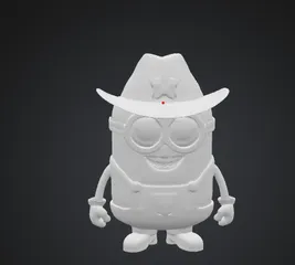 Minion with cowboy hat