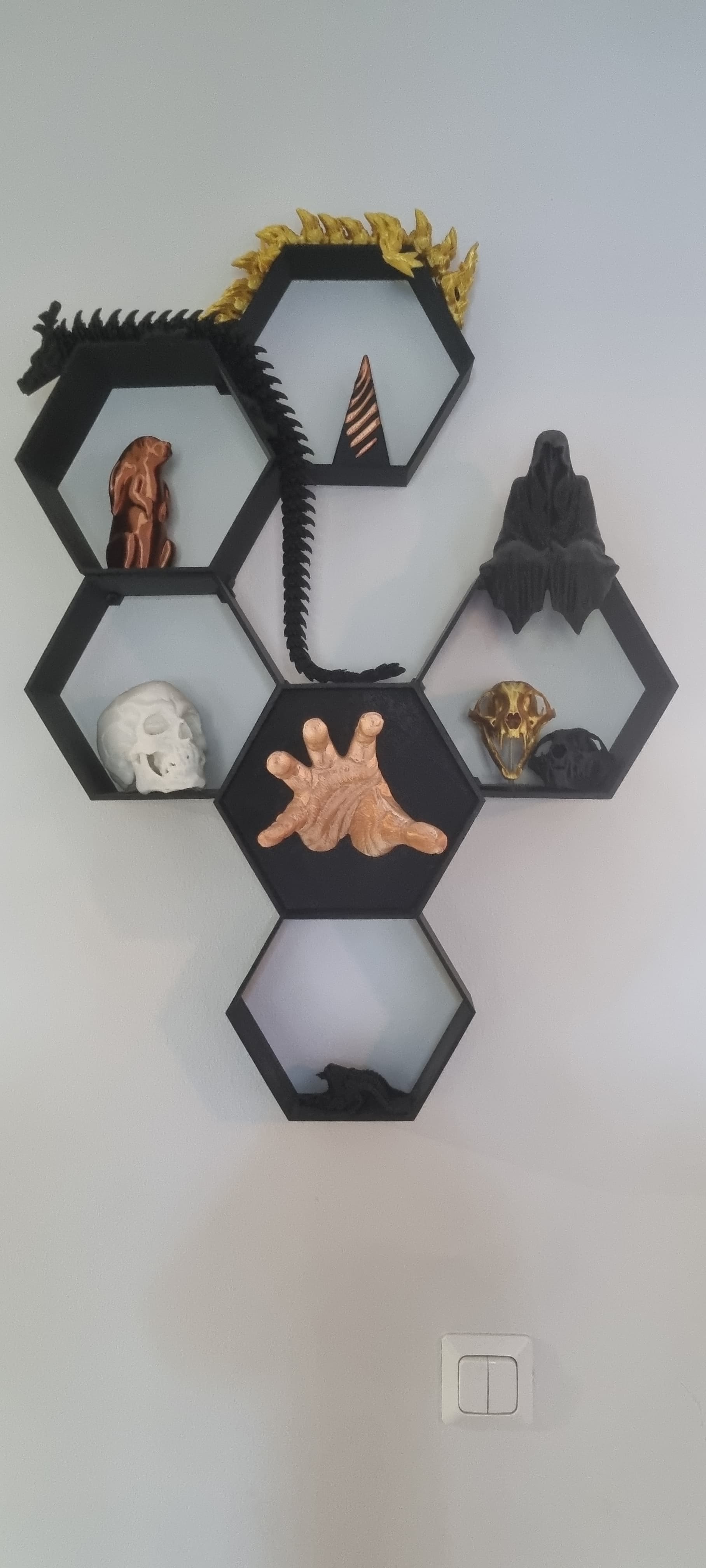 Minimalist Hex Shelving System
