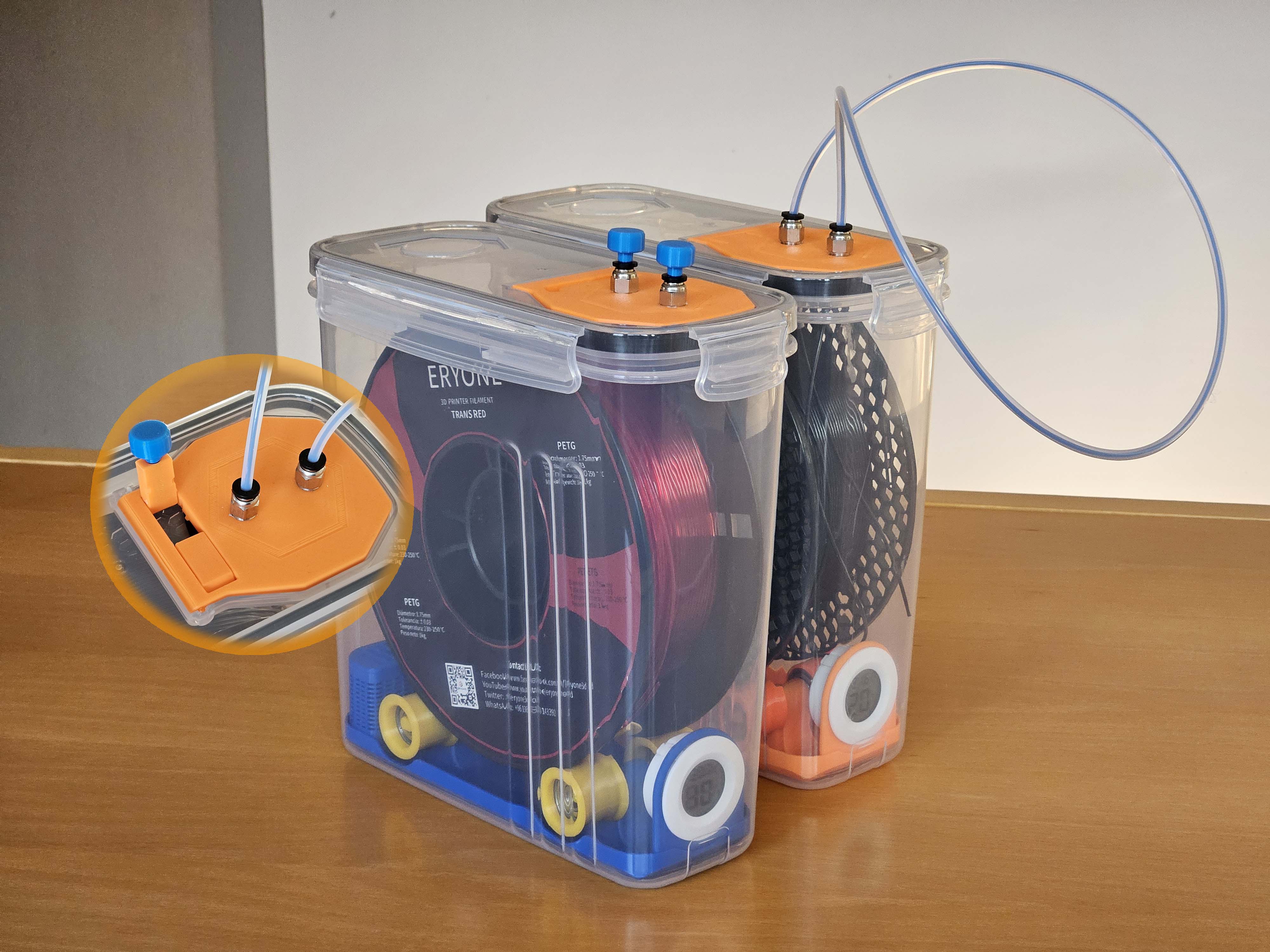 Filament Dry Box - no drilling