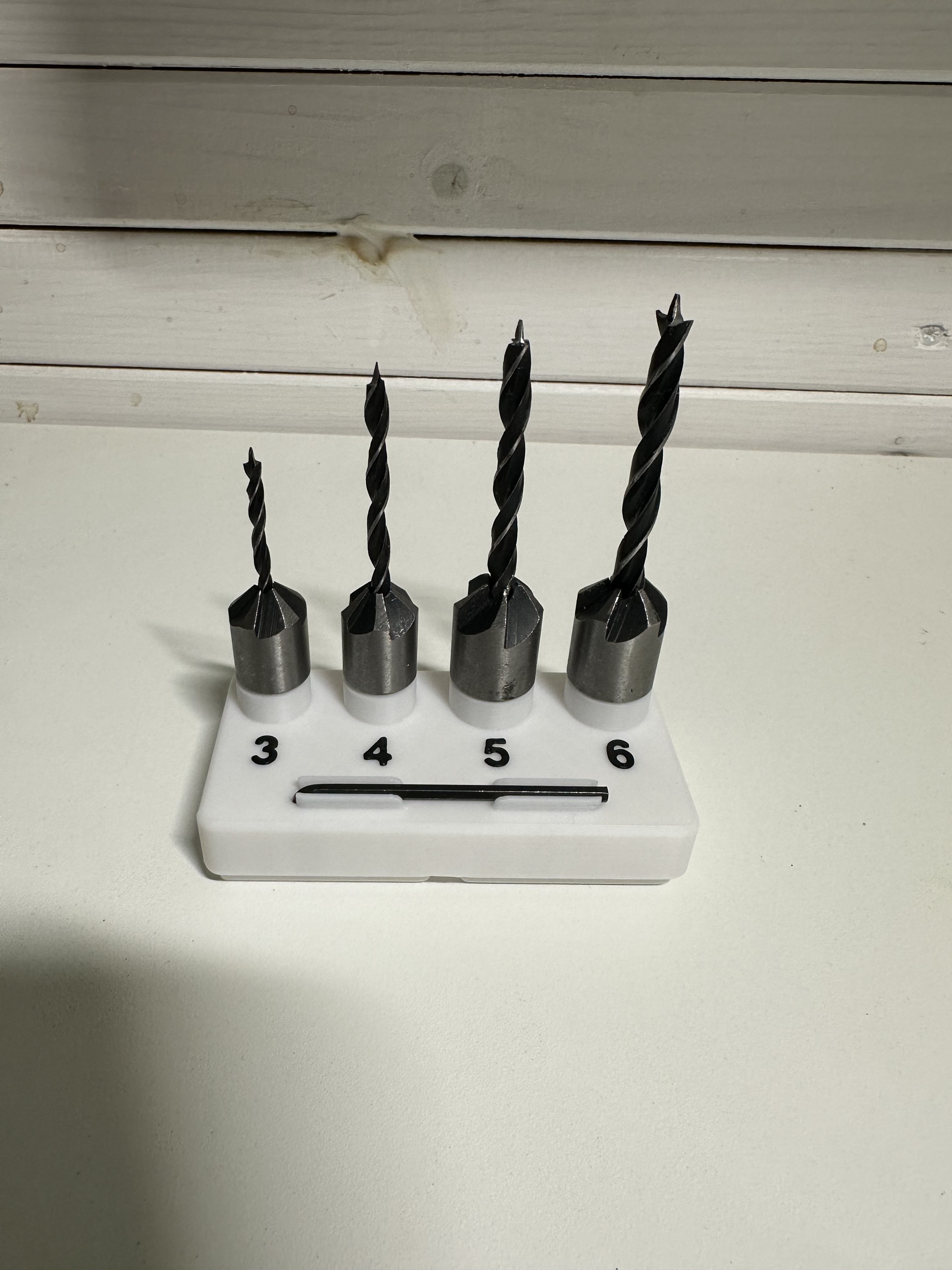 Gridfinity Countersink Drill Bit Holder