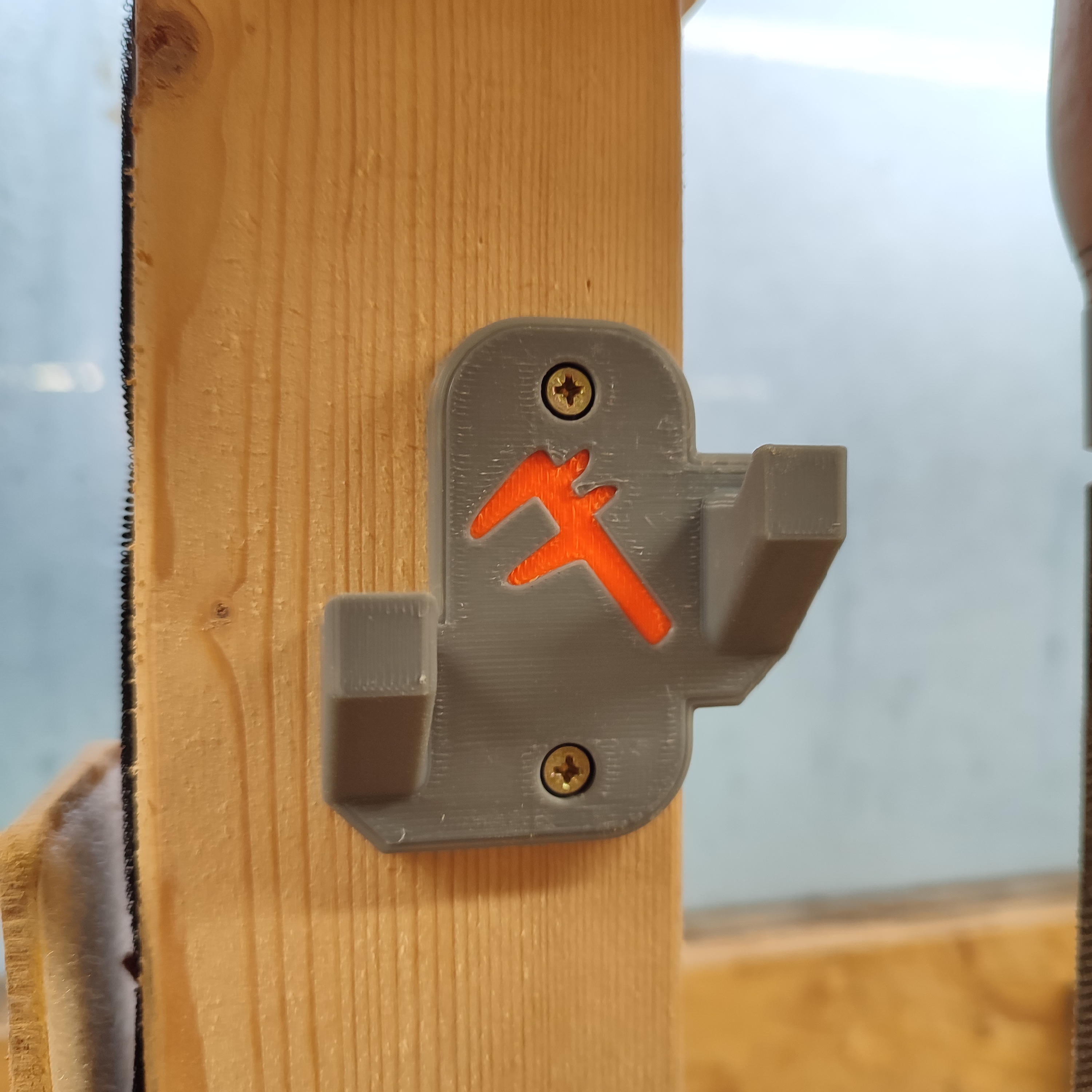 Robust Digital caliper wall mount with caliper logo