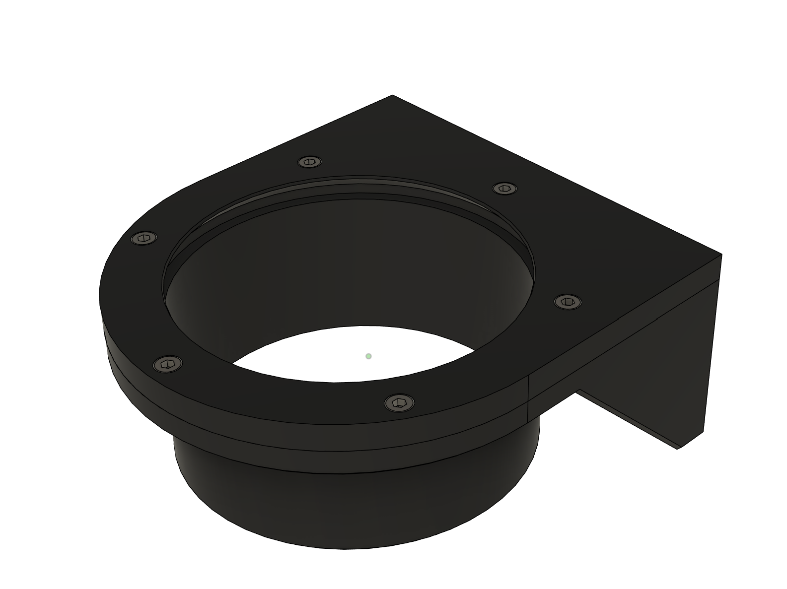 Flexible segmented hose 100mm Wallmount