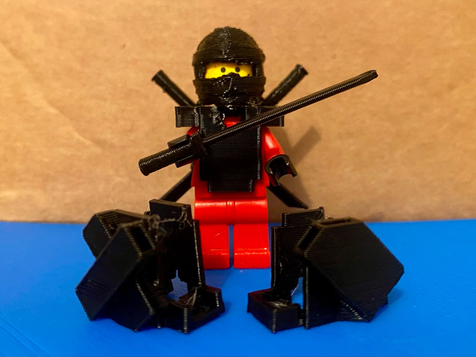 Lego Compatible Armor with sheaths on the back.