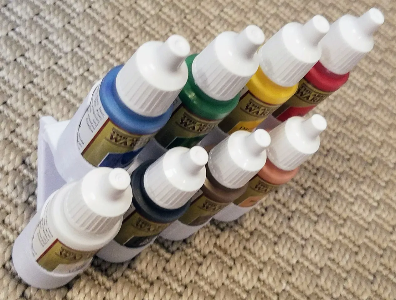 Hobby Storage - 2 oz Acrylic Paint Racks Holders for Ikea Skadis Peg Board