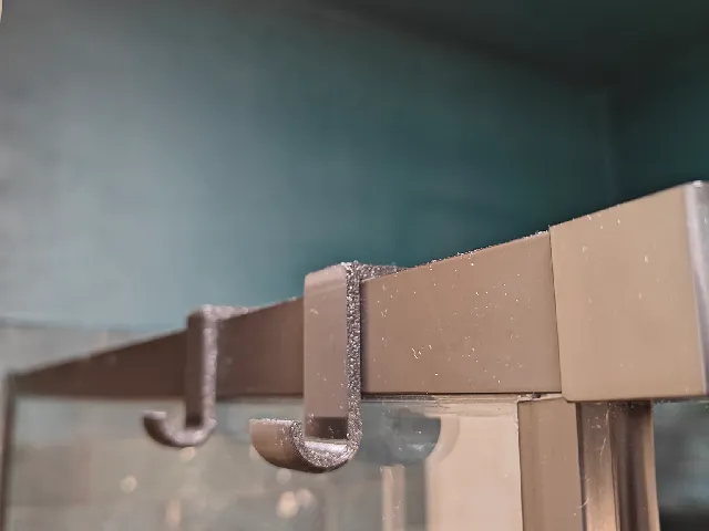 Simple modern and short towel hook for shower cabin