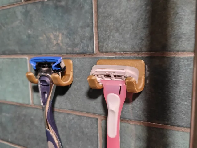 Simple modern razor holder