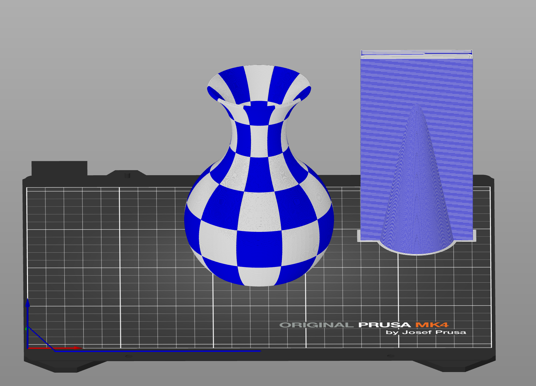 Vase 96 - Checkered Pattern