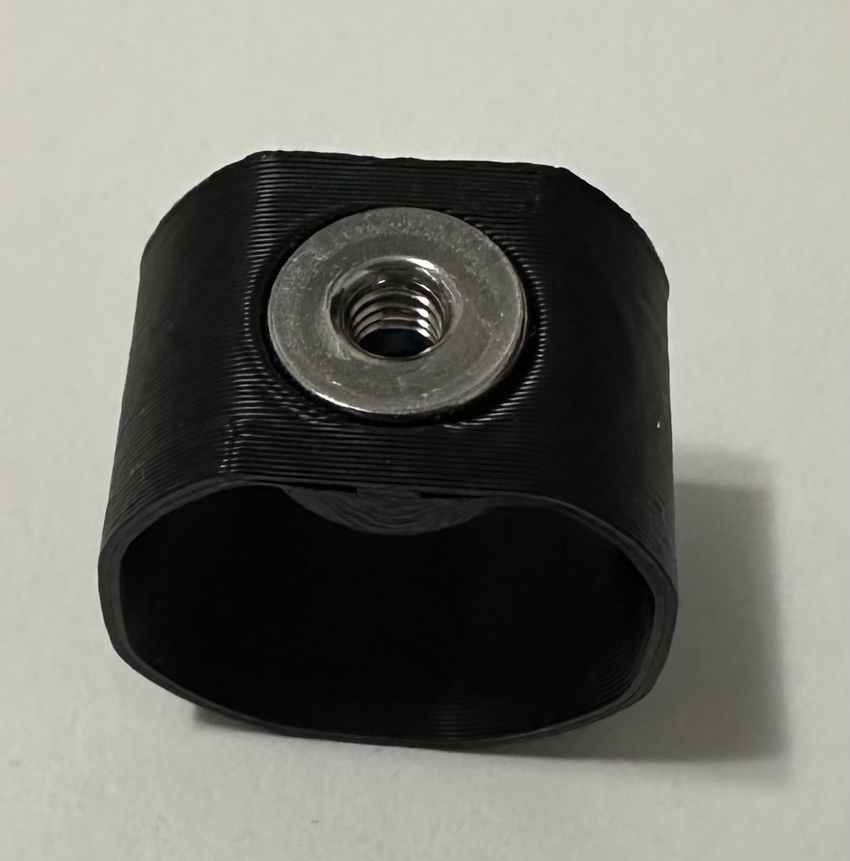 M3 flanged nylock nut holder for titanium X-gantry tube