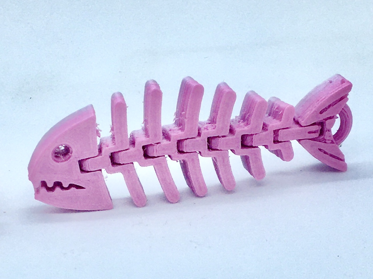 Flexy bones fish - keyring