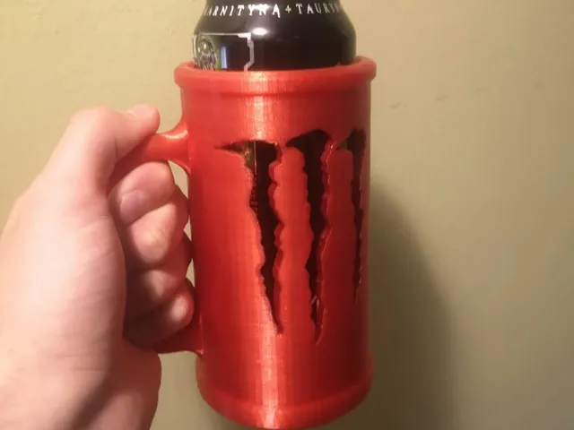 Monster Energy can cup double sided remix