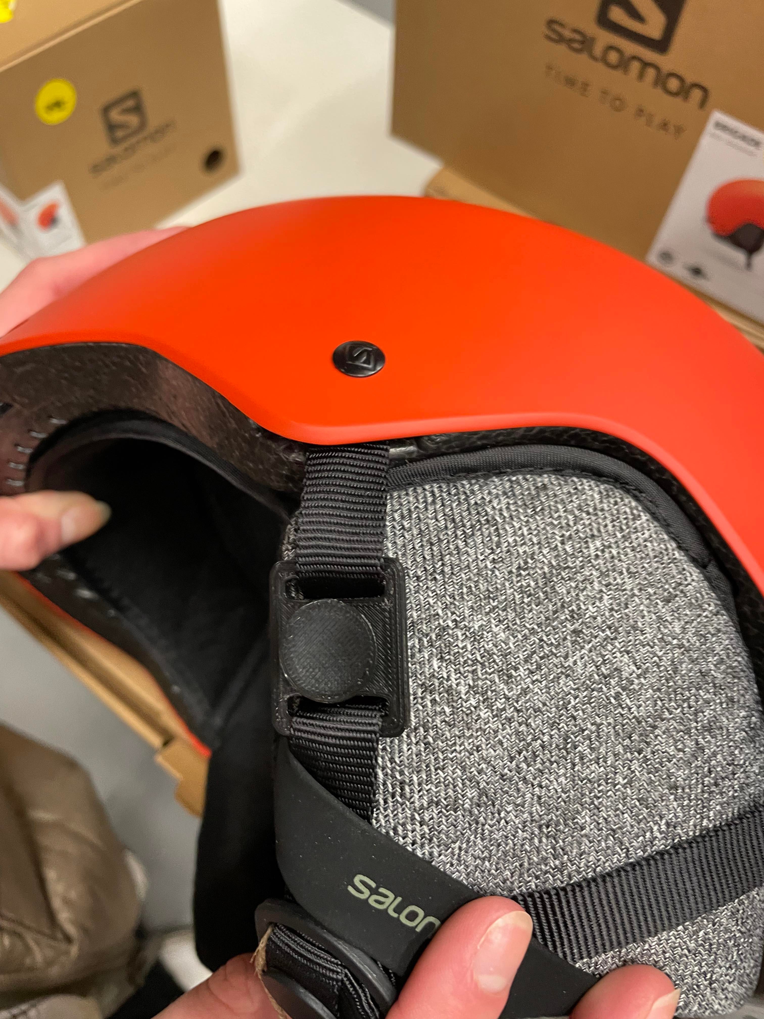 Ski helmet Covid mask holder. by Tupsy Download free STL model