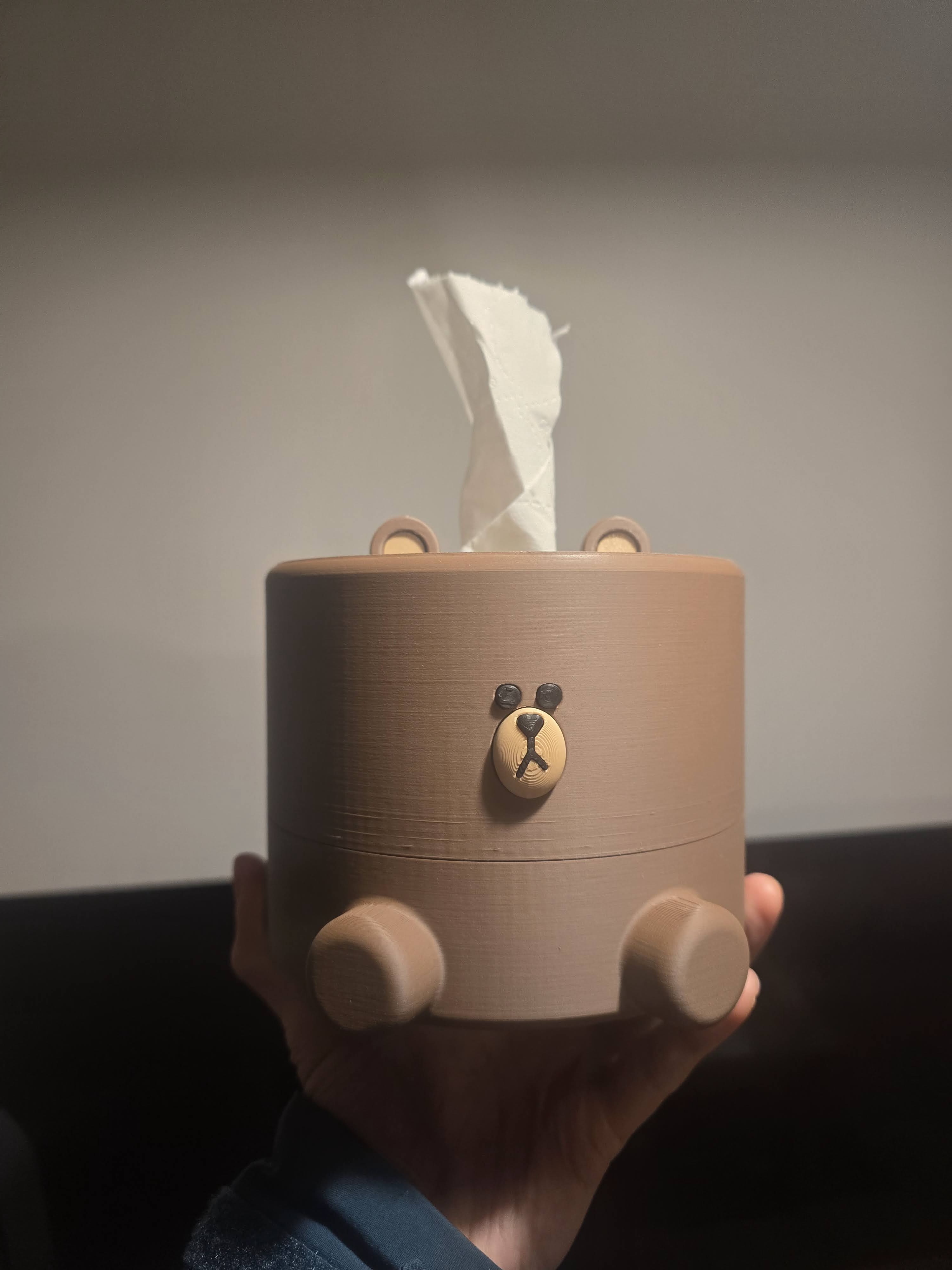 Line Friends Brown Round Tissue Holder