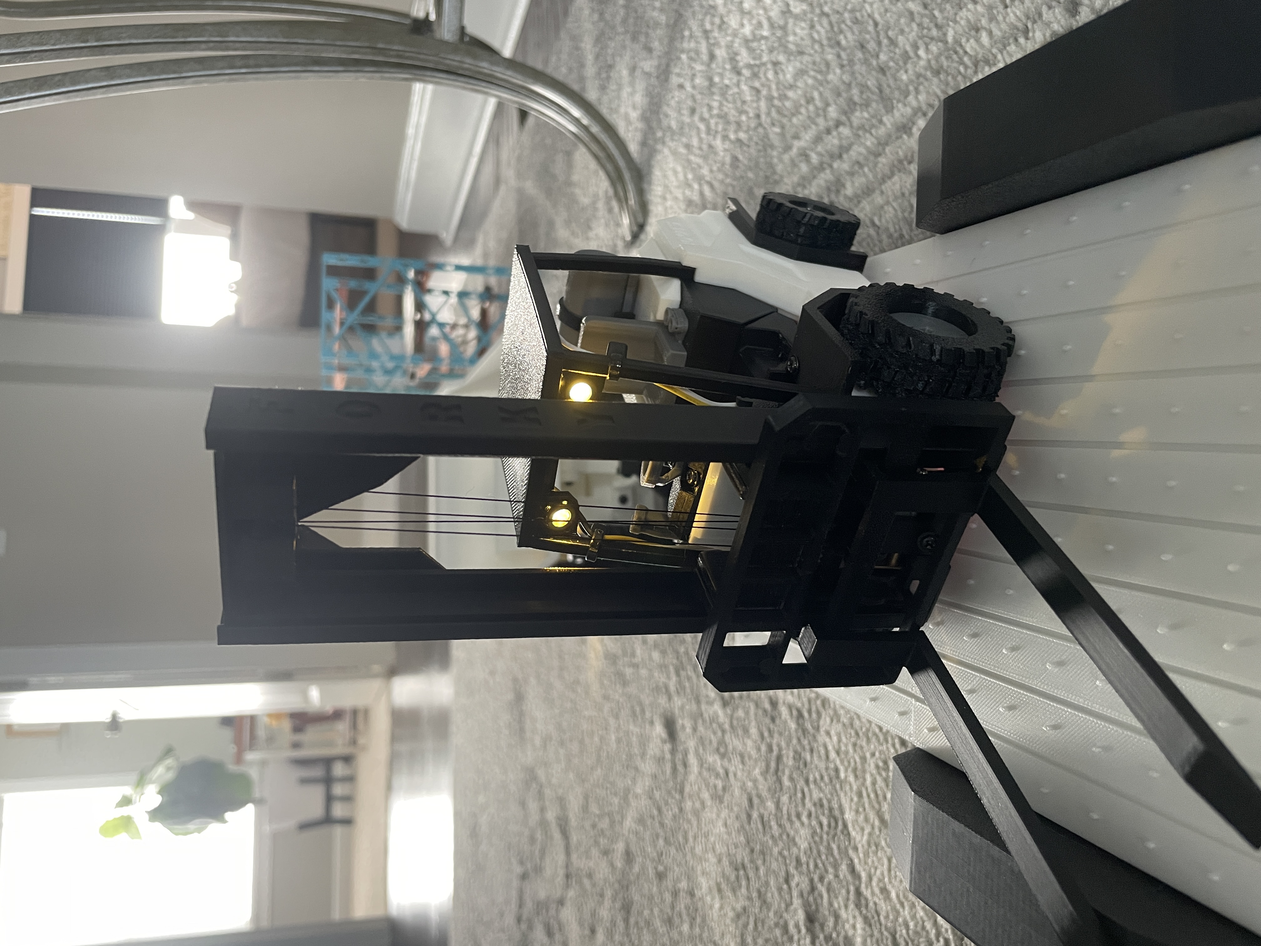 Lights on Forklift 3D model thumbnail