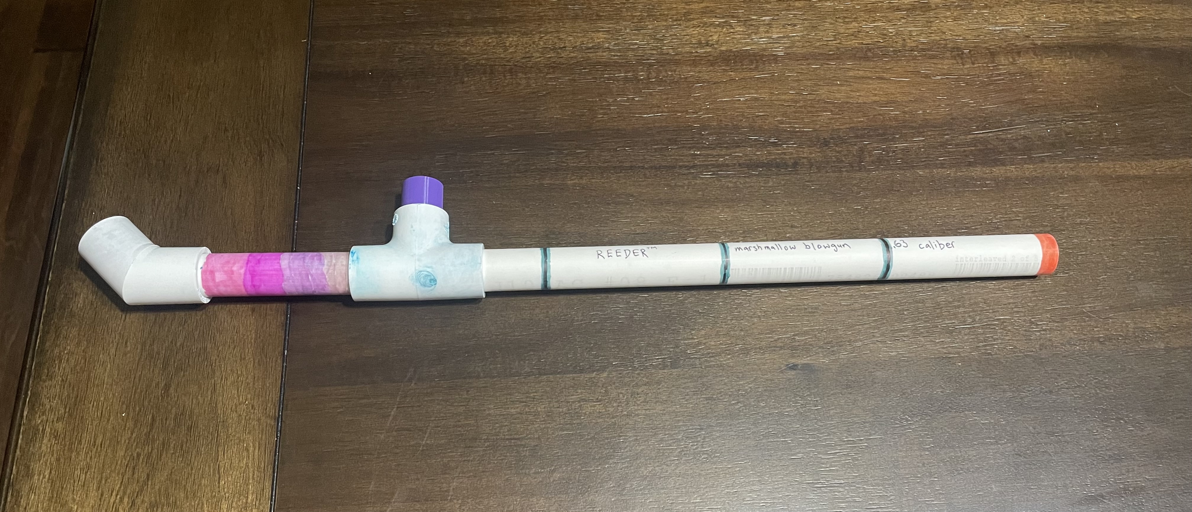 .63-caliber Marshmallow Blowgun