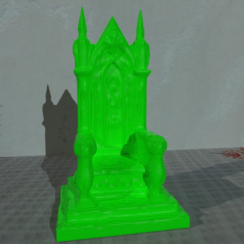 FDM Printing Wargame Throne Supportless
