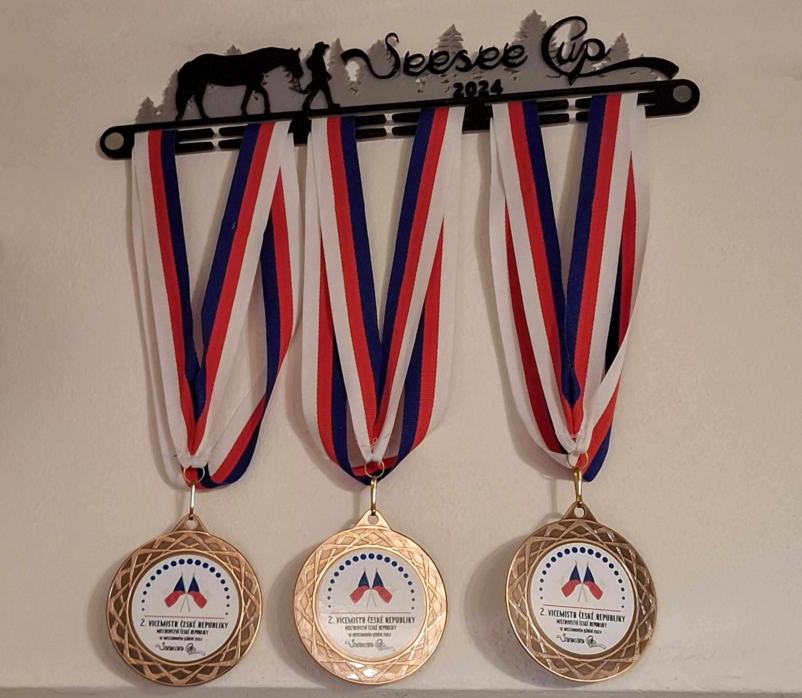 Seesee Cup medal rack
