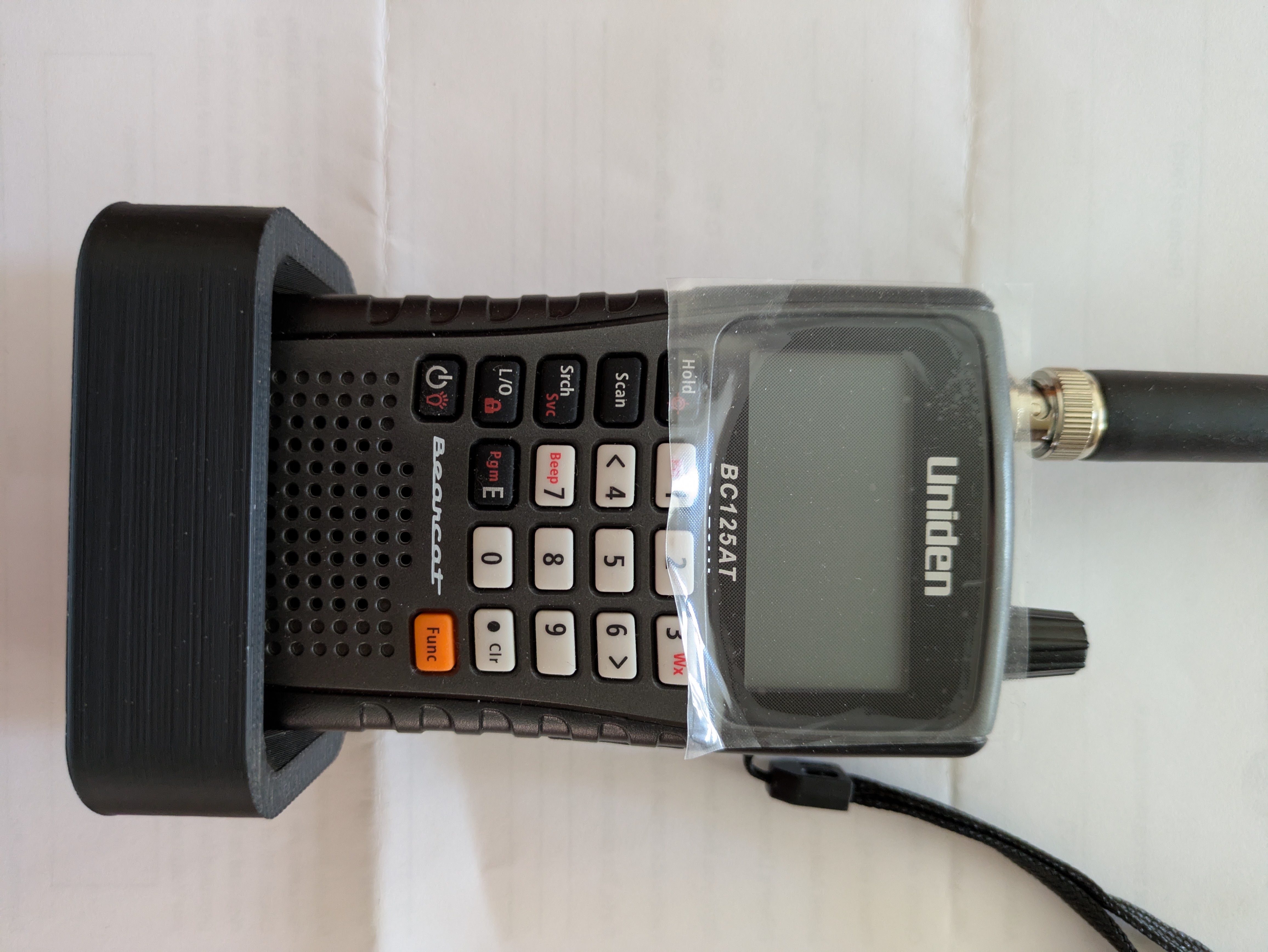 Bearcat 125AT scanner desk stand