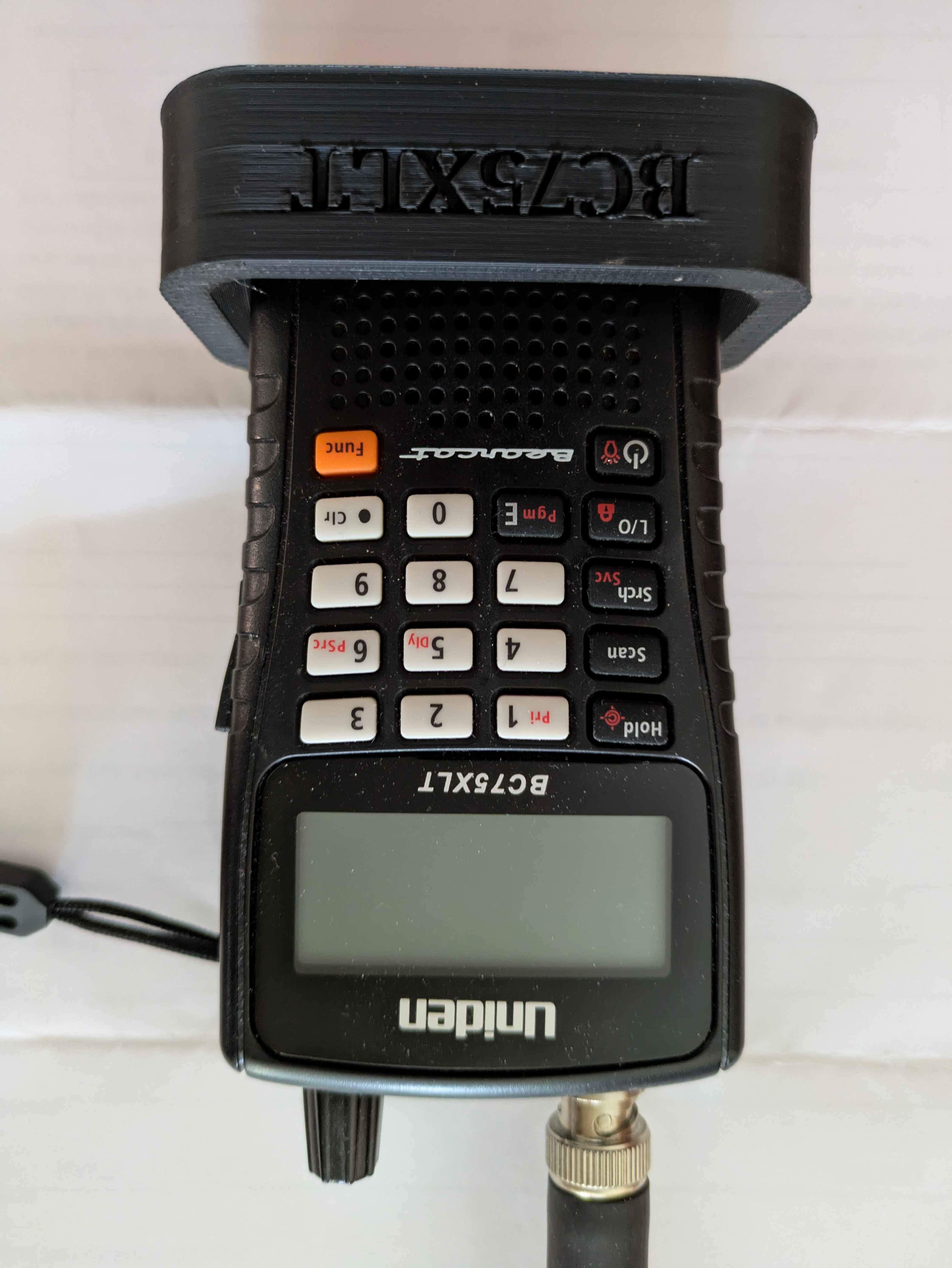 Desk stand for Bearcat 75XLT scanner
