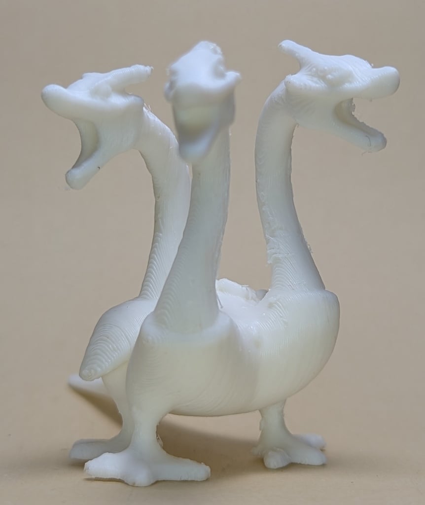 Mutant Goose Hydra (50mm baseplate, 47mm height) (DND/TTRPG)