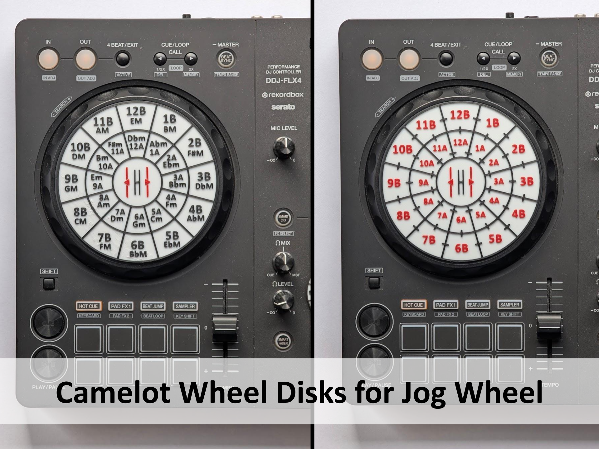Adherable Camelot Wheel Plate for DJ Controllers (Mix in Key!)