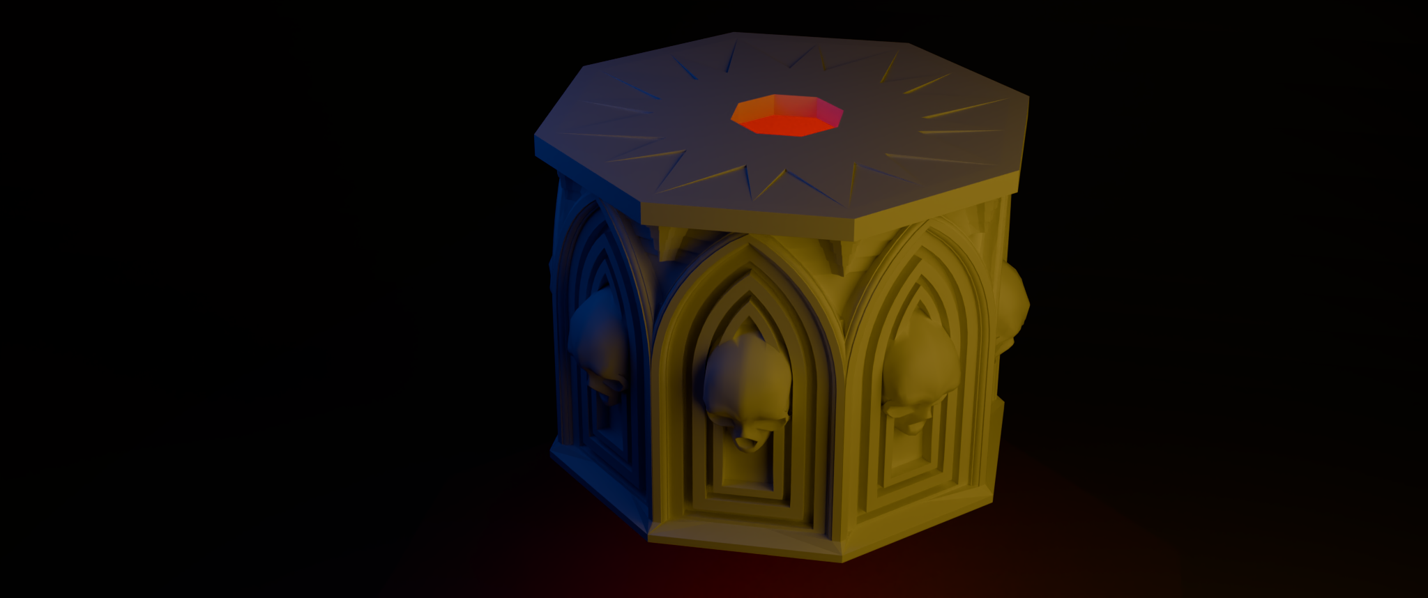 Gothic Kleenex Box Cover