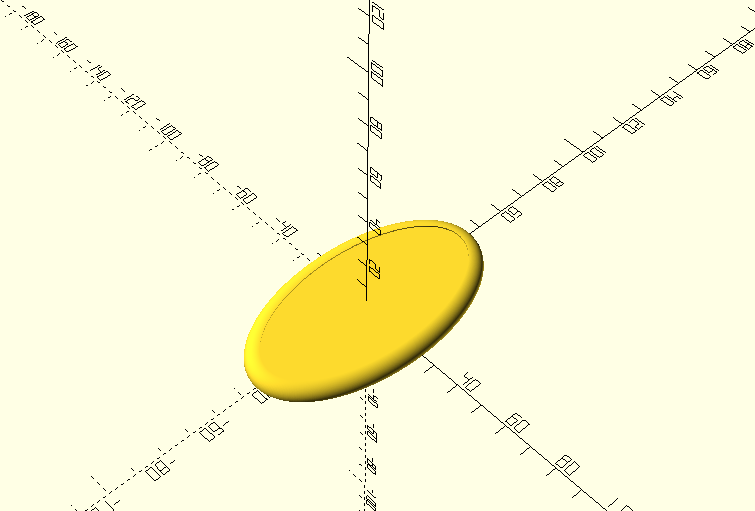 Beveled miniature base (parametric)