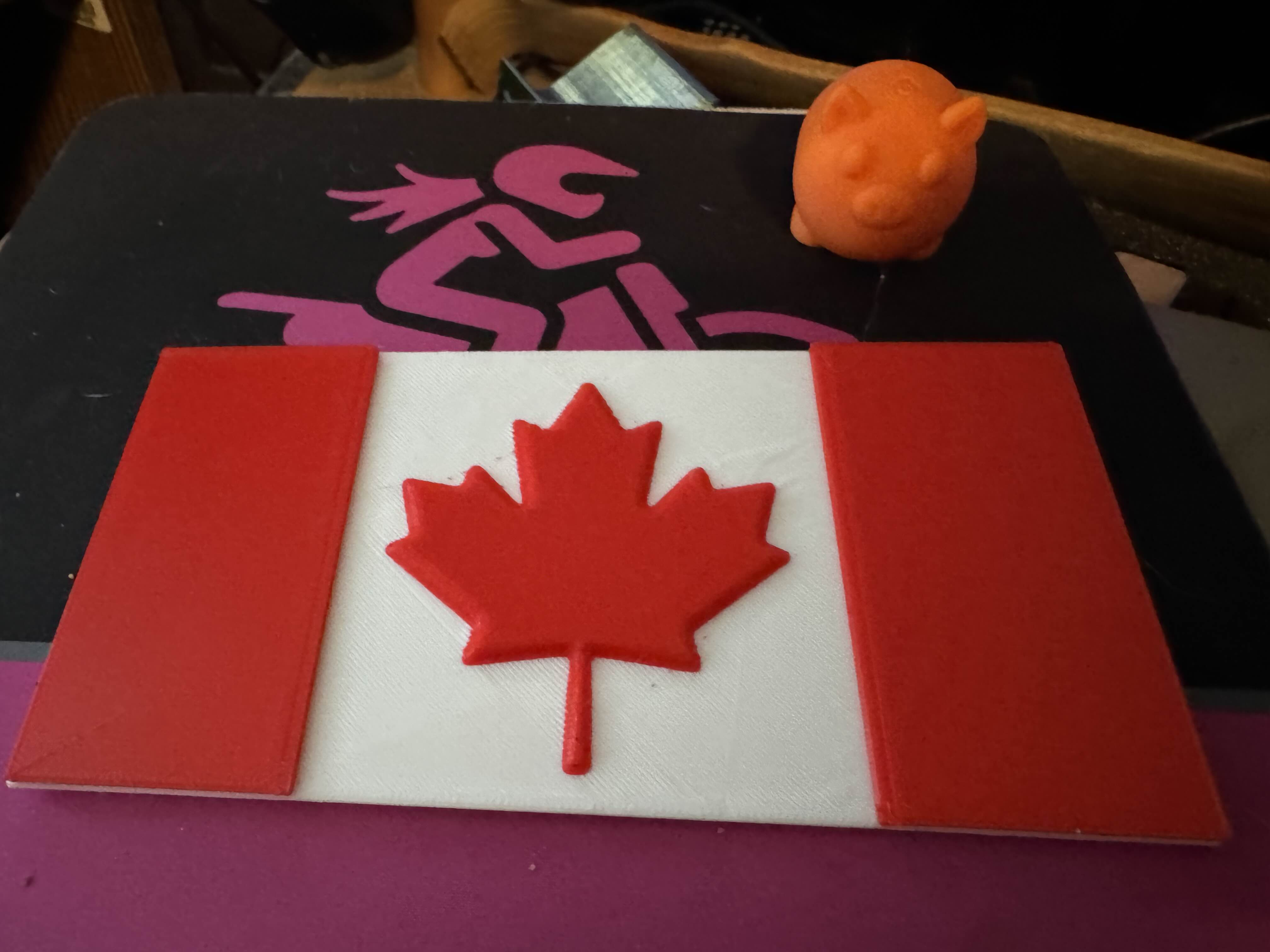 Canadian flag optimized for layer swap