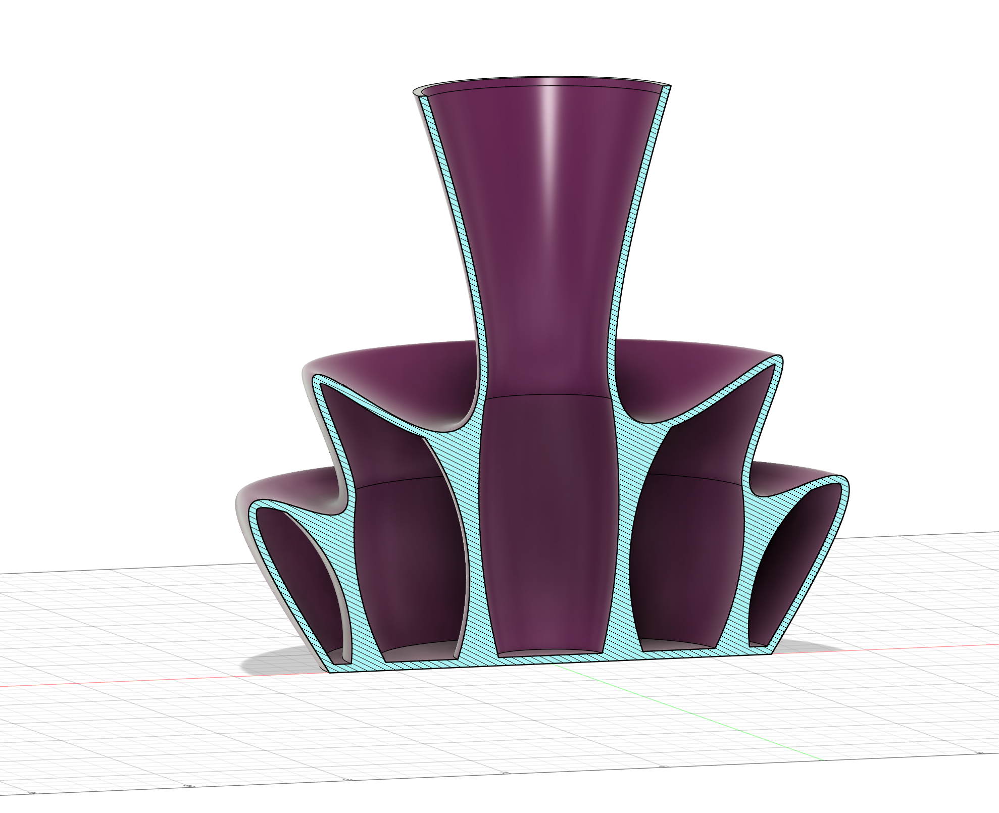 Fancy Double Dip Vase — miniatura 2