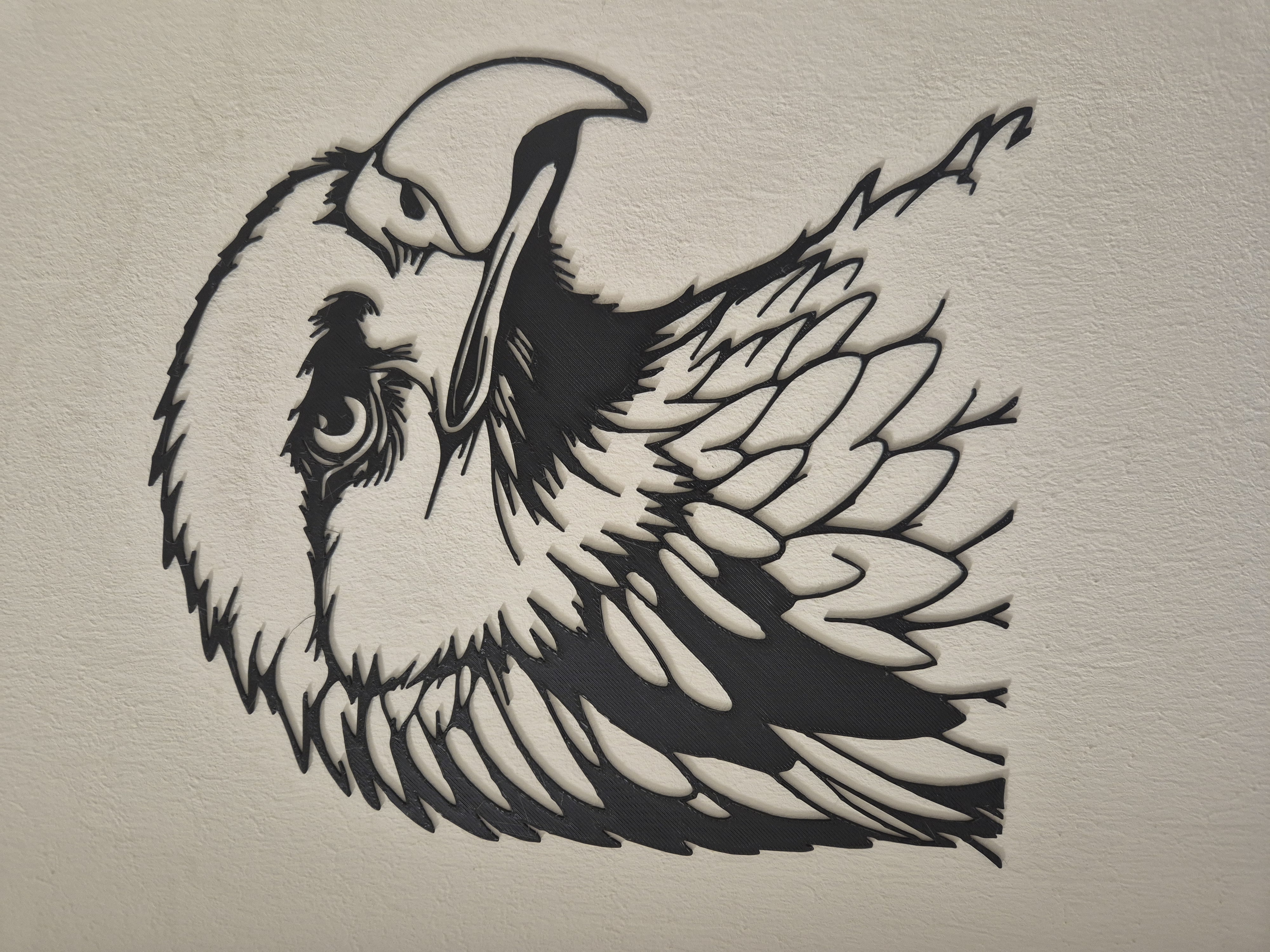 Miniatura 2 do modelo 3D Eagle Head - Line Art