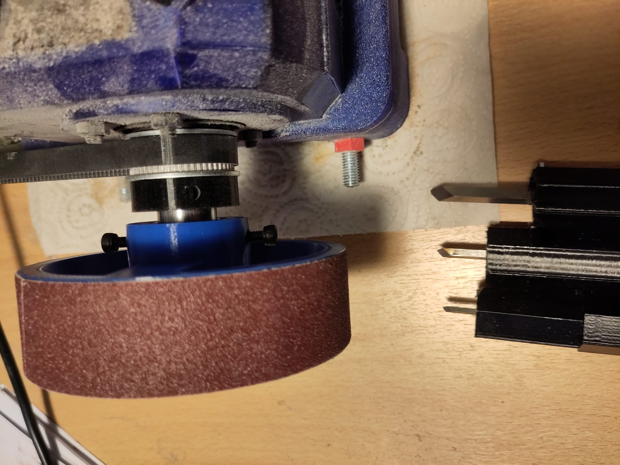 Drum Sander Upgrade for Open Lathe v1 3D model thumbnail