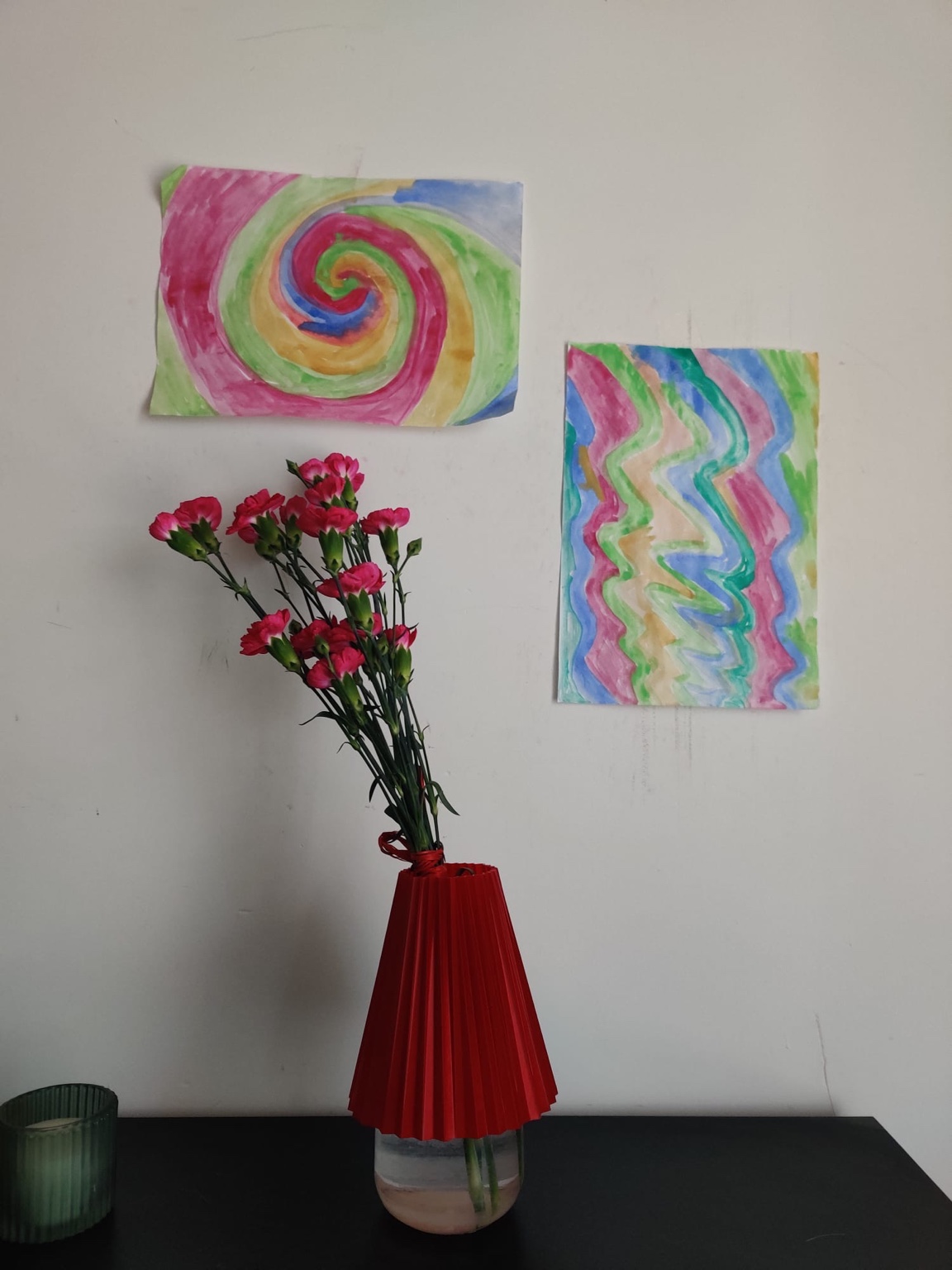 Jula’s Fluted Vase Sleeve – A Ribbed Cone for Your Flowers