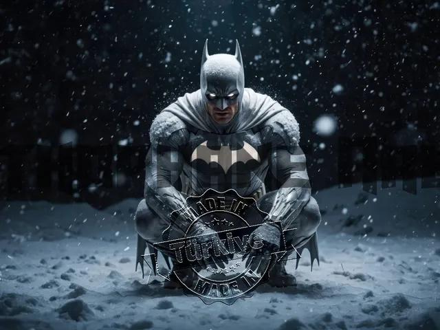 Batman Night Snow Winter Lithophane