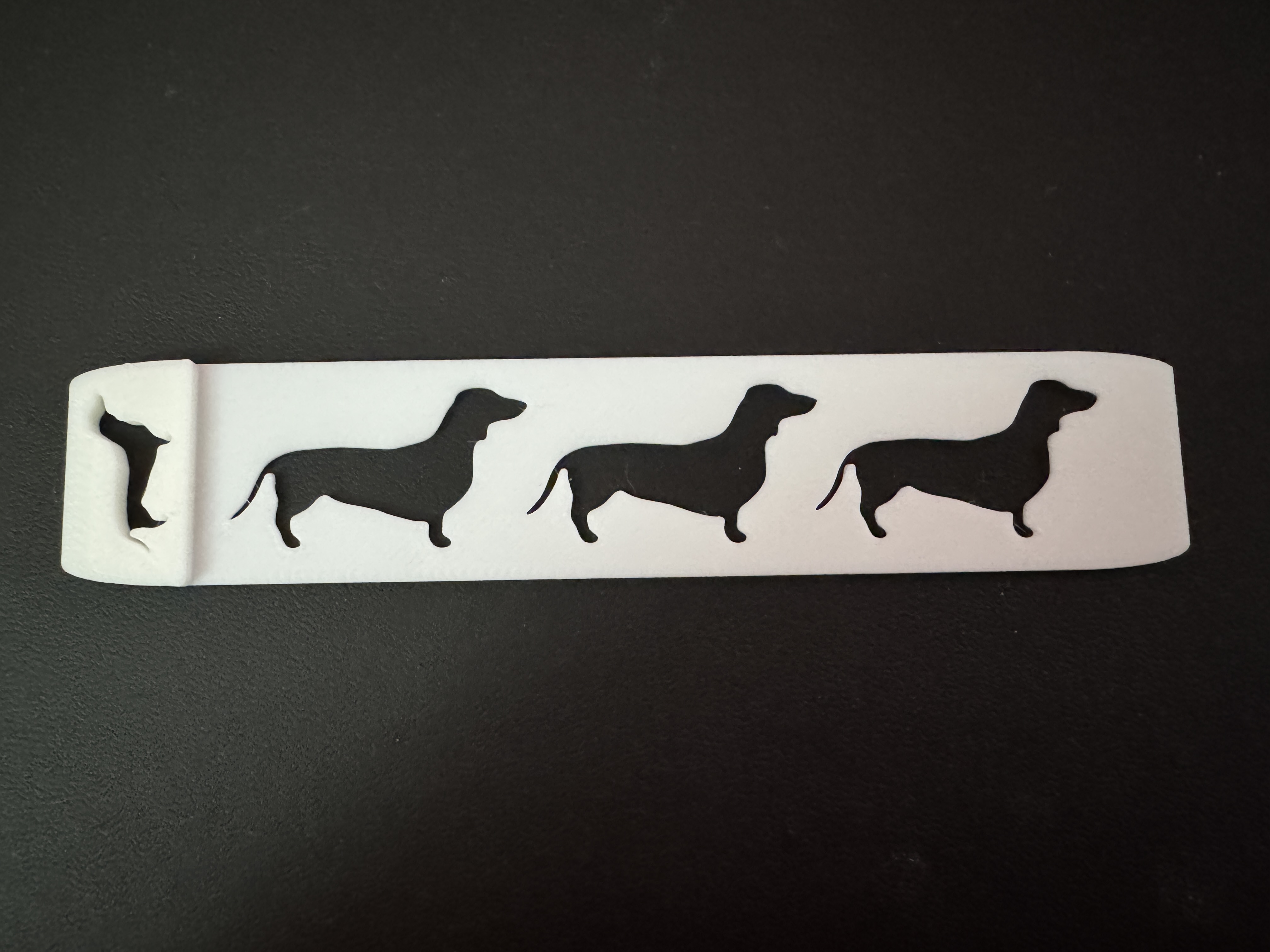 Simple Dachshund Bookmark