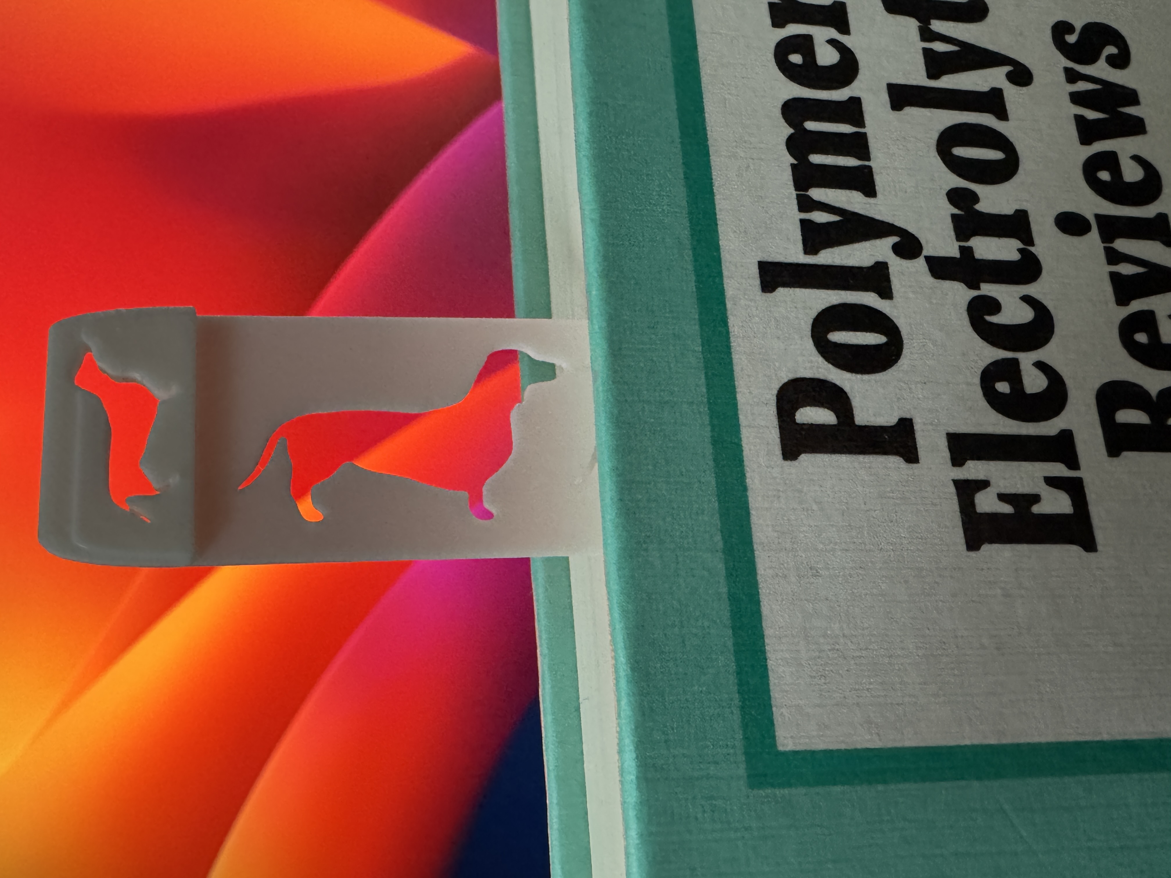 Miniatura 2 do modelo 3D Simple Dachshund Bookmark