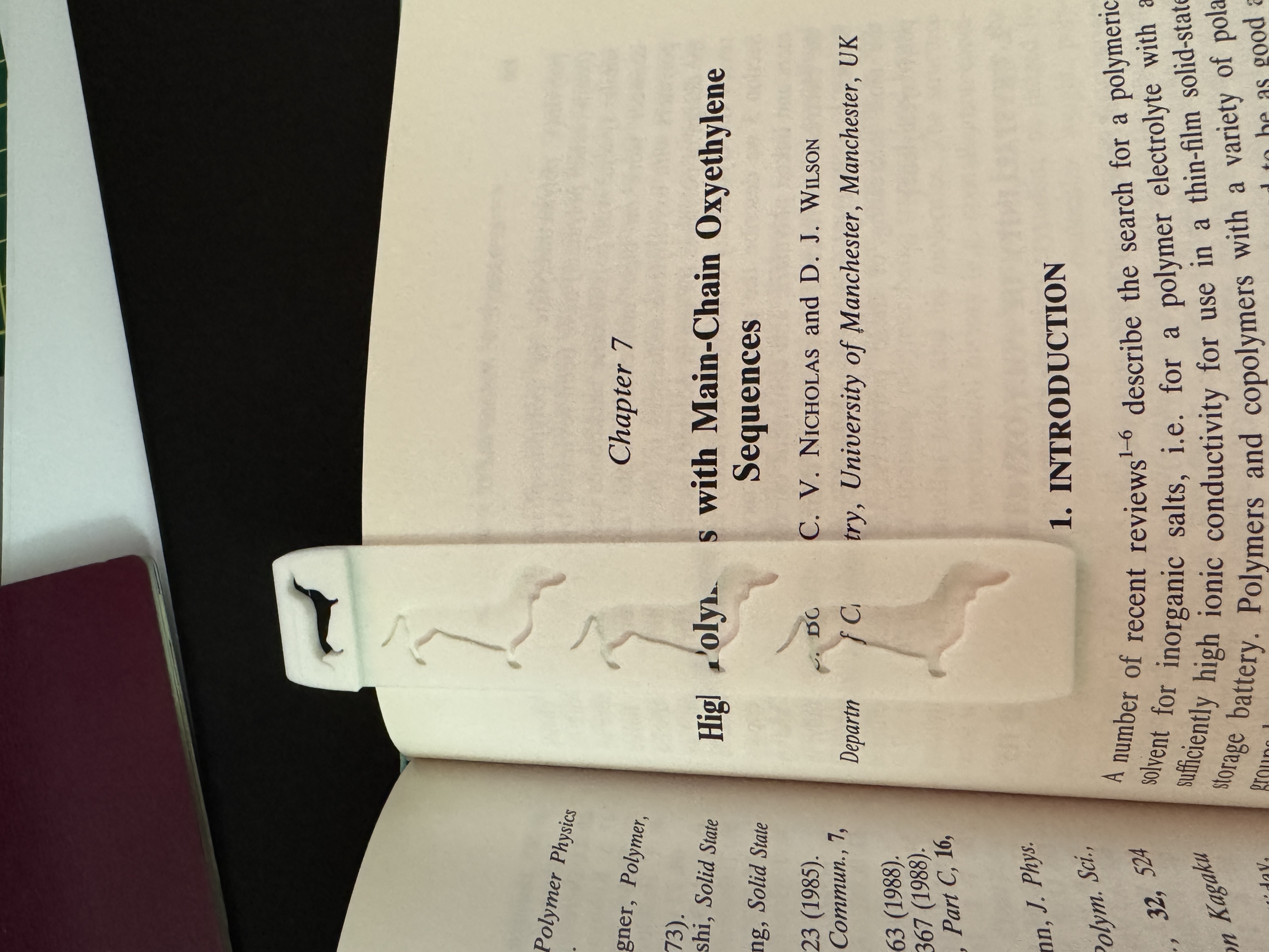 Miniatura 4 do modelo 3D Simple Dachshund Bookmark